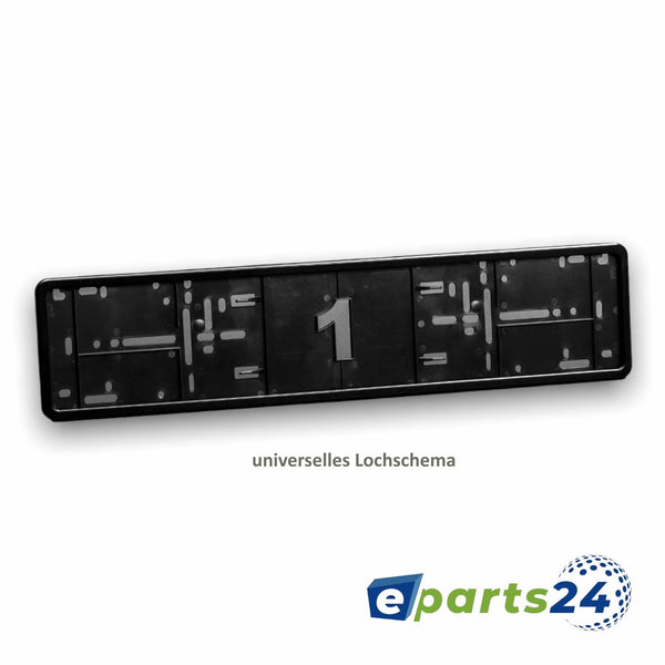 thumbnail image 2 of 2x Matte Black License Plate Frames - Front & Rear, Universal Fit, Car Styling By Surga Performance (Kenn32324) 2 of 6