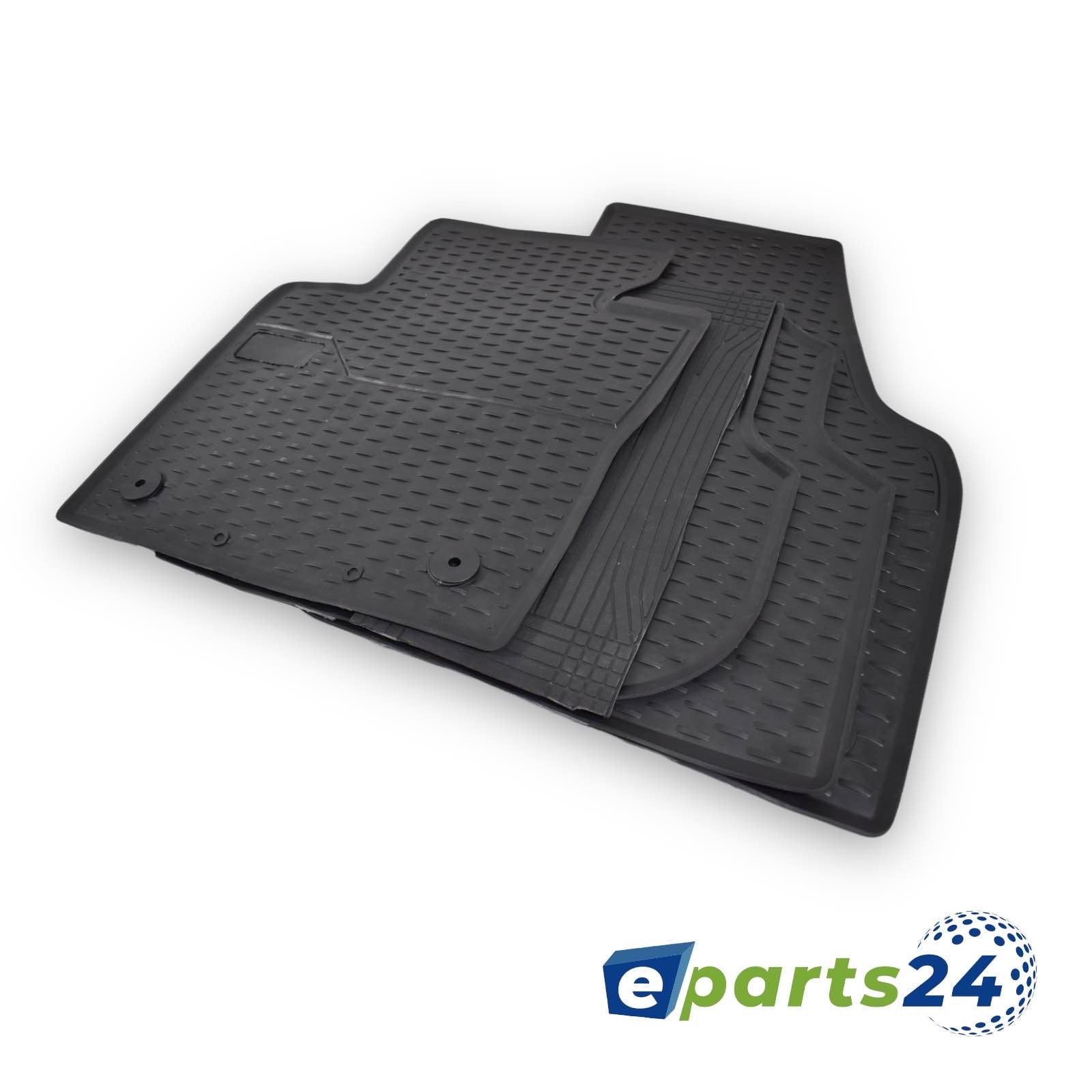 Car mats floor mats 3D rubber mats for Seat Leon 5F ST 2012-2020 black 5pcs.