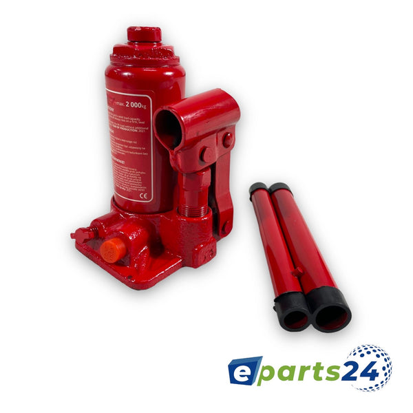 Hydraulic car jack car jack 2 tonnes 148mm-278mm lifting height red