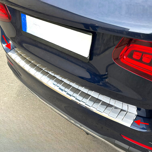 Loading sill protection rear protection for Mercedes GLC X253 2015-2022 stainless steel gloss 