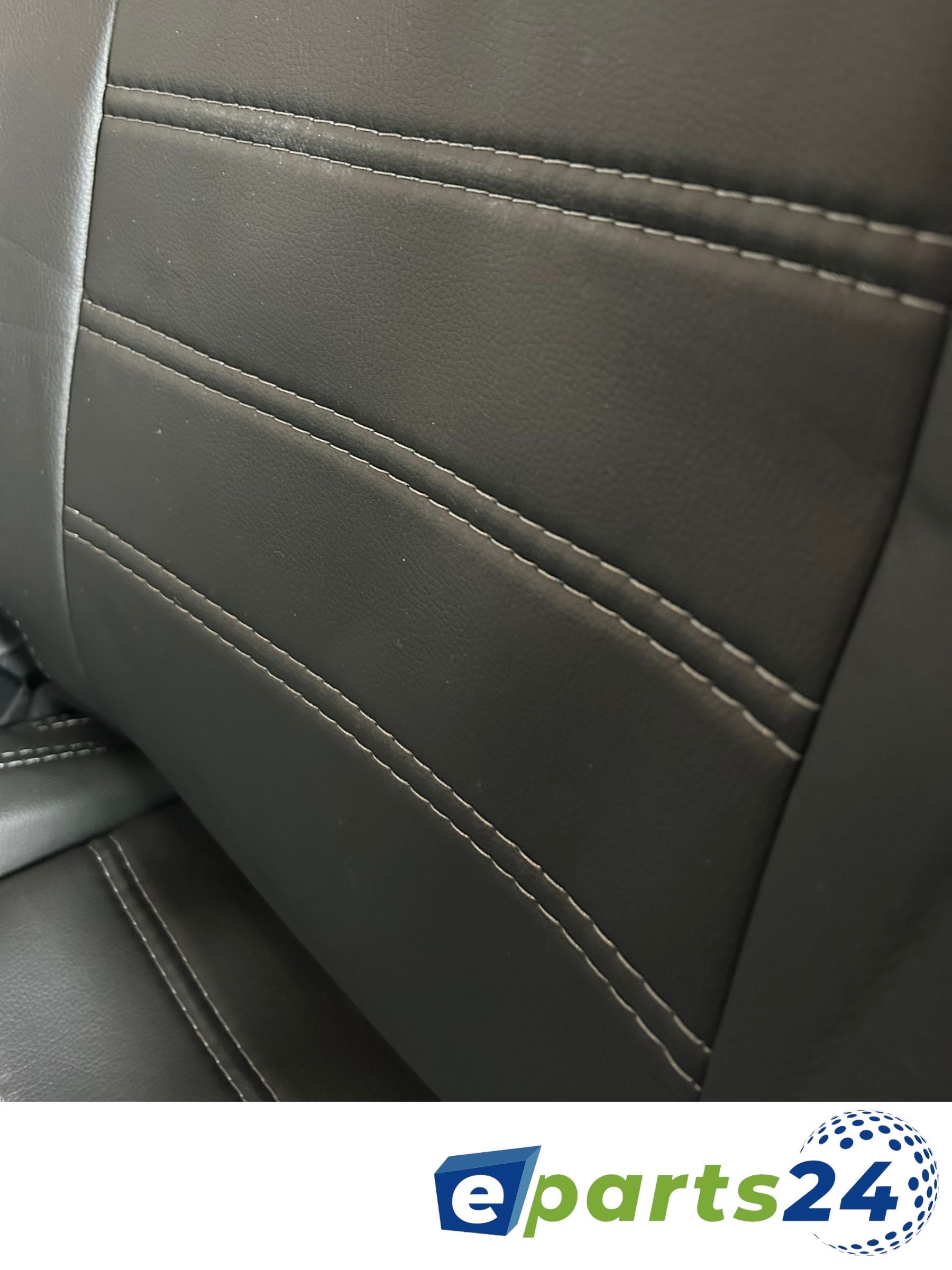 Maßgefertigte Autositzbezüge Kunstleder Sitzbezüge in Schwarz für