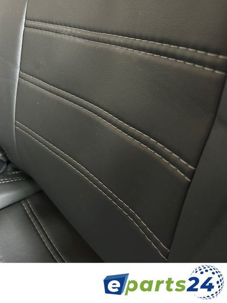 Maß Sitzbezüge 2+1 Schonbezug Kunstleder für Mercedes Vito W447 ab 2014-  schwarz – E-Parts24