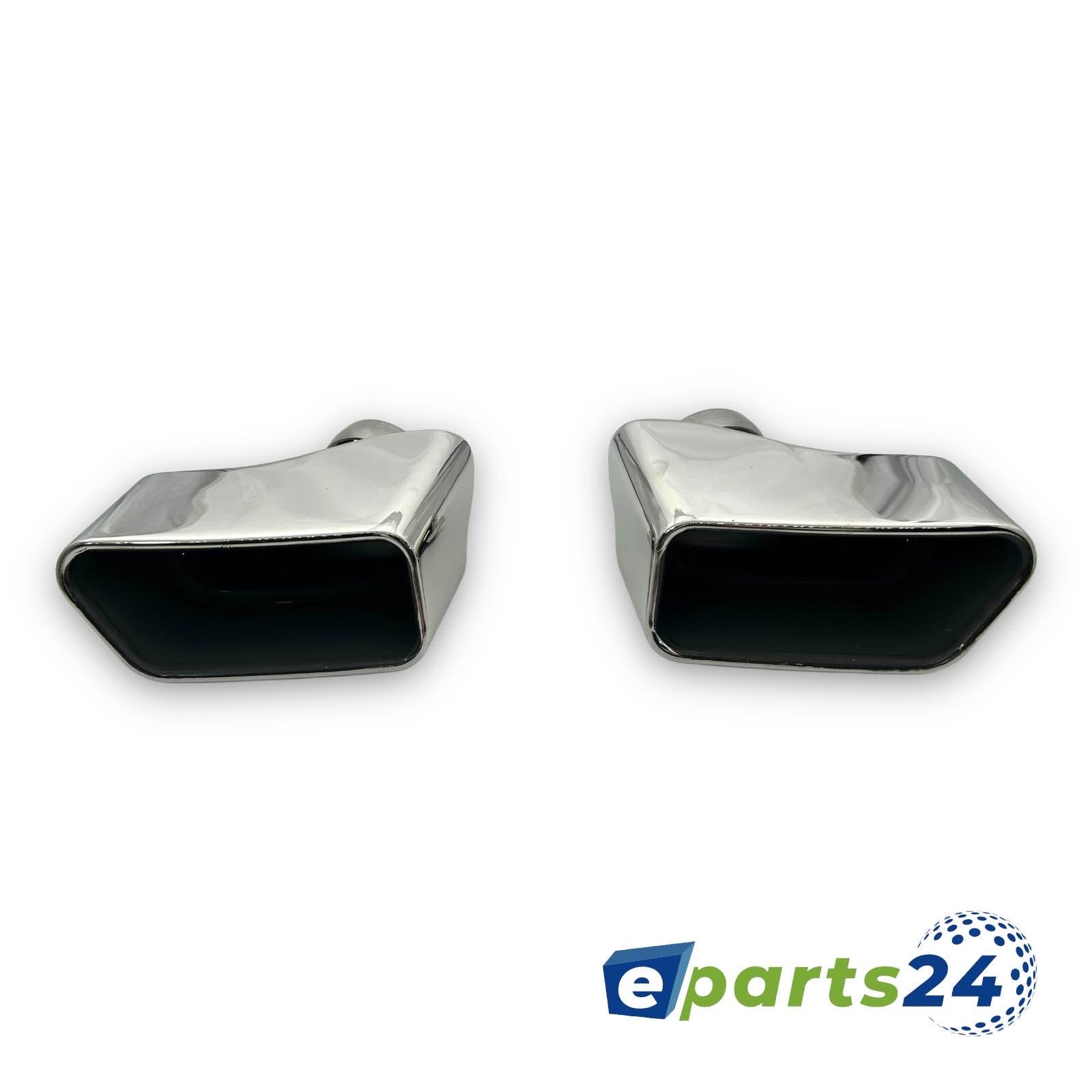 Exhaust trim tailpipes V8 stainless steel suitable for BMW F10 F11 2010-2017 gloss