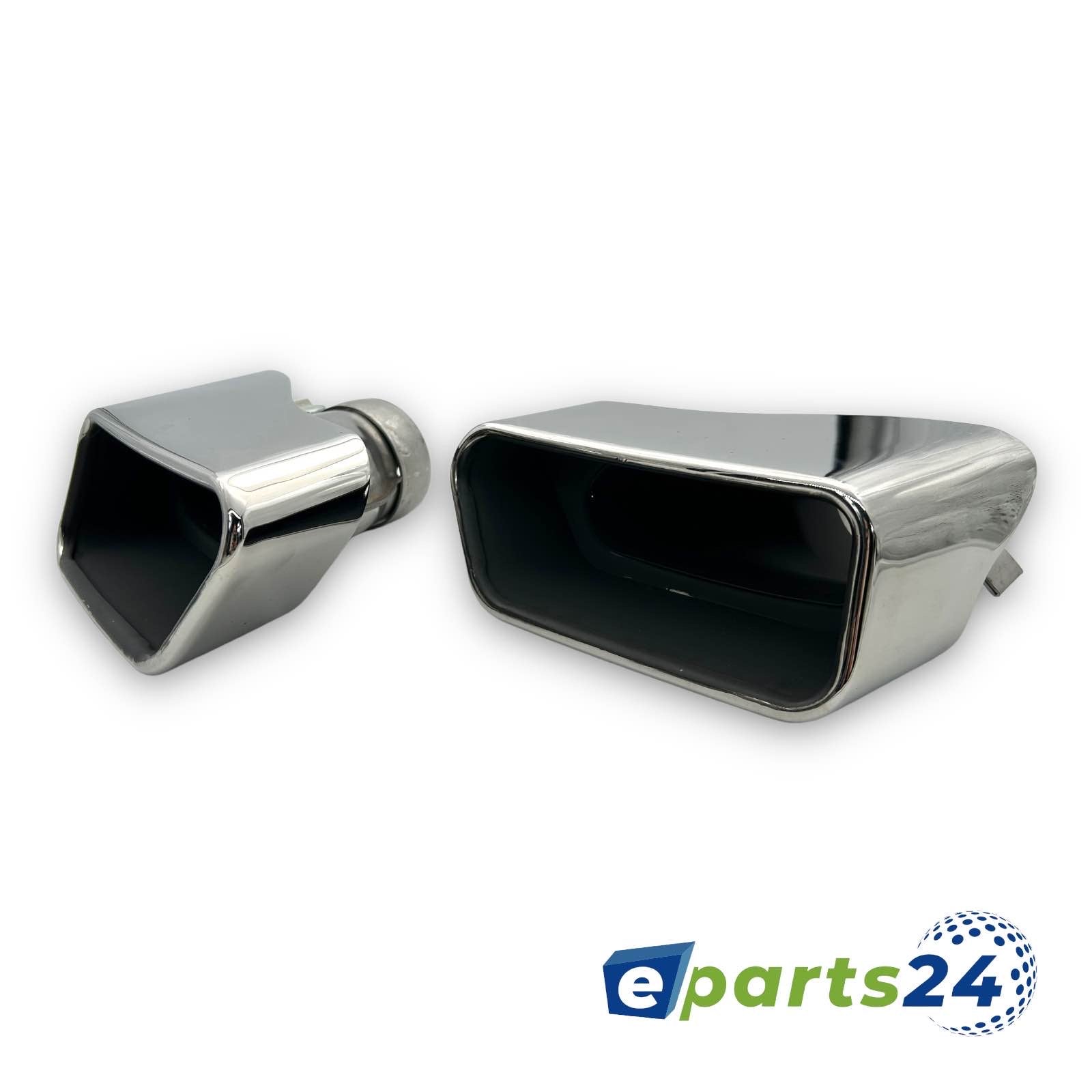 Exhaust trim tailpipes V8 stainless steel suitable for BMW F10 F11 2010-2017 gloss