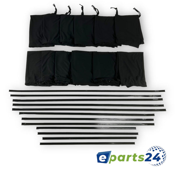 Custom made curtains for Mercedes Sprinter W906 2006-2018 medium black 12pcs.