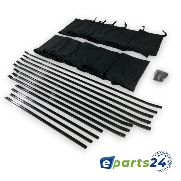 Custom made curtains for Mercedes Sprinter W906 2006-2018 medium black 12pcs.