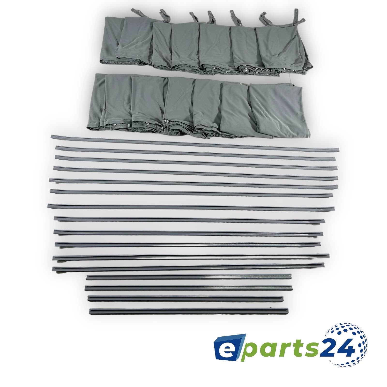 Custom curtains sun protection for Mercedes Sprinter W906 2006-2018 long grey 14pcs.