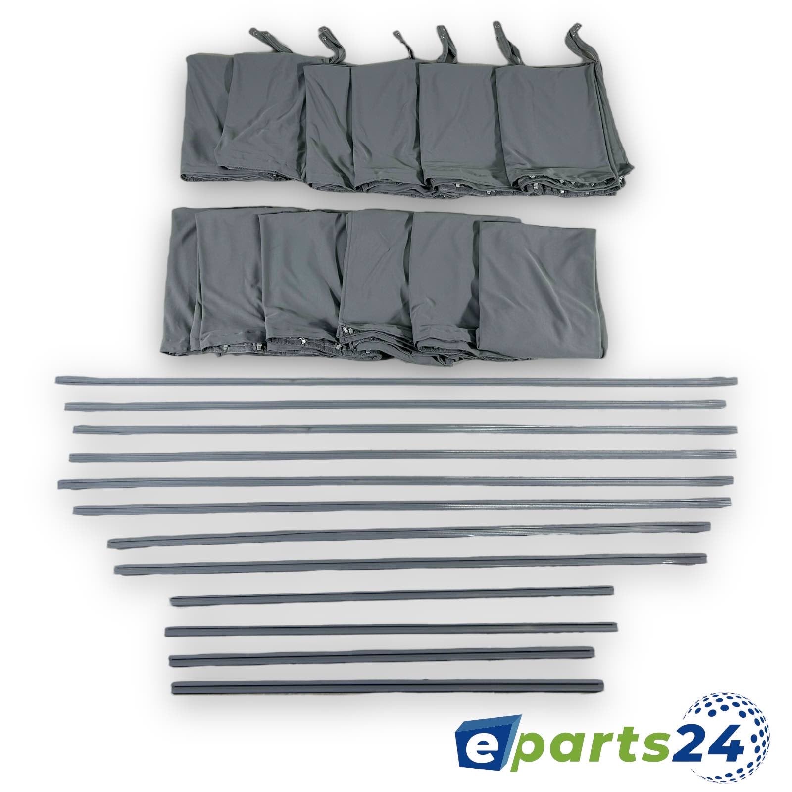 Custom Curtains Sun Protection for Mercedes Sprinter W906 2006-2018 medium grey 12pcs