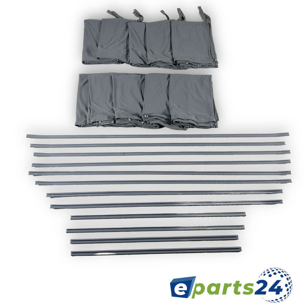 Custom curtains sun protection for Mercedes Sprinter W906 2006-2018 short grey 10pcs.