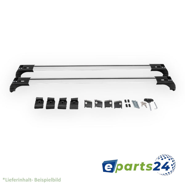 Roof rack cross bar carrier closed for Ford Puma from 2019- silver