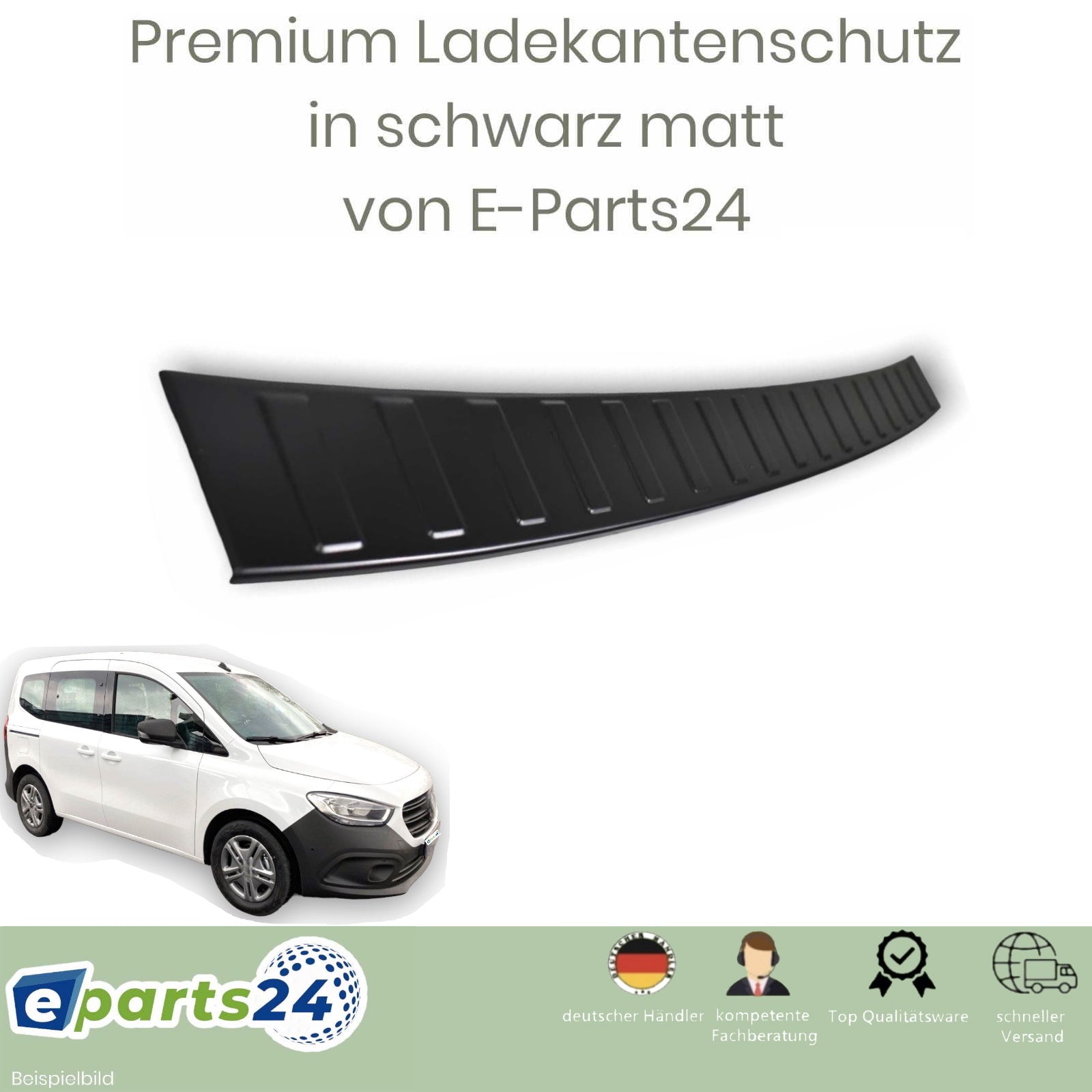 Ladekantenschutz für Mercedes Citan Tourer W420/Renault Kangoo ab 2021- schwarz