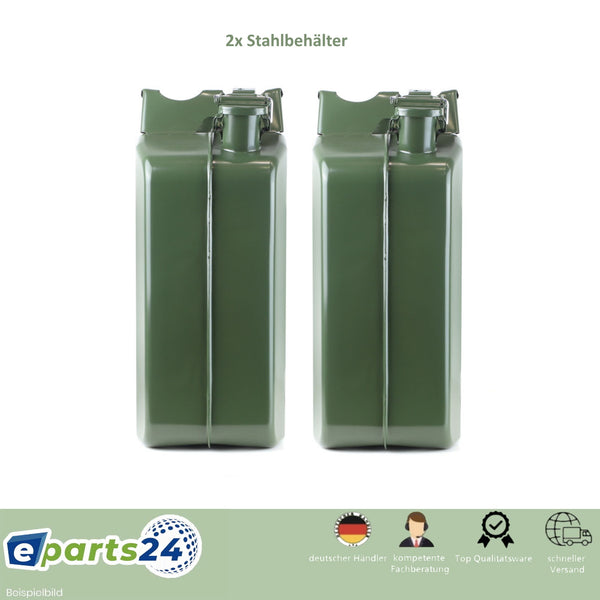 Metal canister 2 x 20 liter petrol canister diesel petrol oil steel UN approval