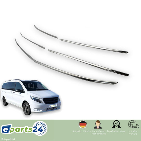 Radiator grille grill strips front stainless steel for Mercedes Vito W447 from 2019- 5pcs.