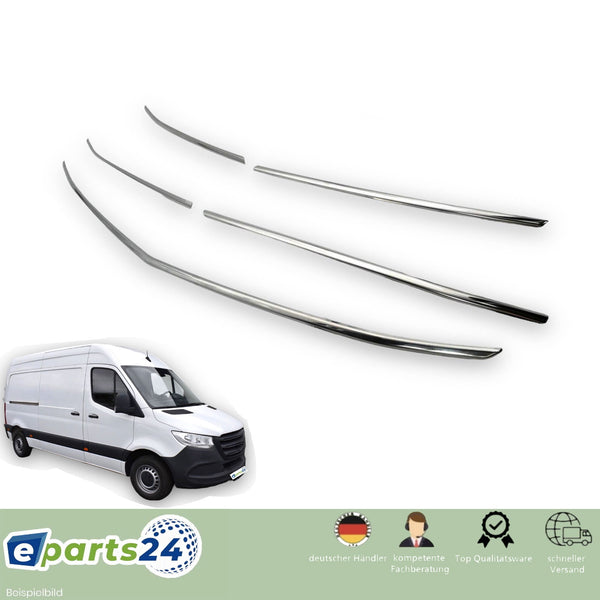 Grille front trims stainless steel for Mercedes Sprinter W907-W910 from 2018- 5pcs