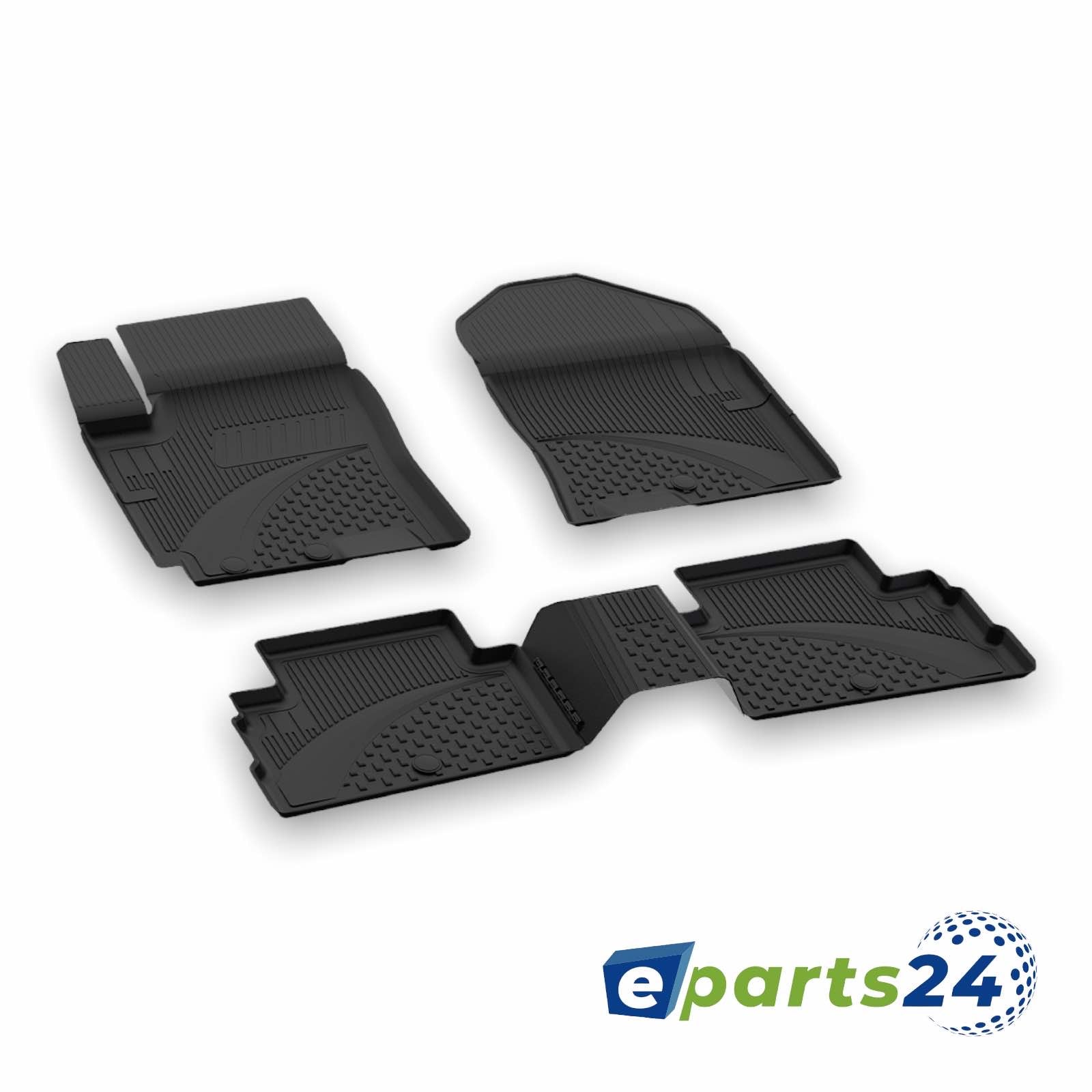 Car mats floor mats Premium TPE for Hyundai Kona 2017- 5-piece mat set black