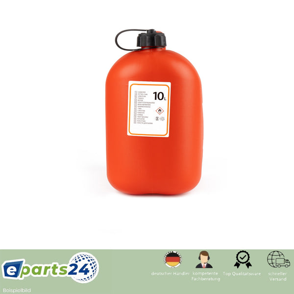 Petrol canister 10L reserve canister fuel with UN plastic pourer red