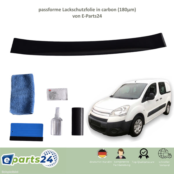 Ladekantenschutz Lackschutzfolie für Citroen Berlingo 2 B9 ab 2008- carbon