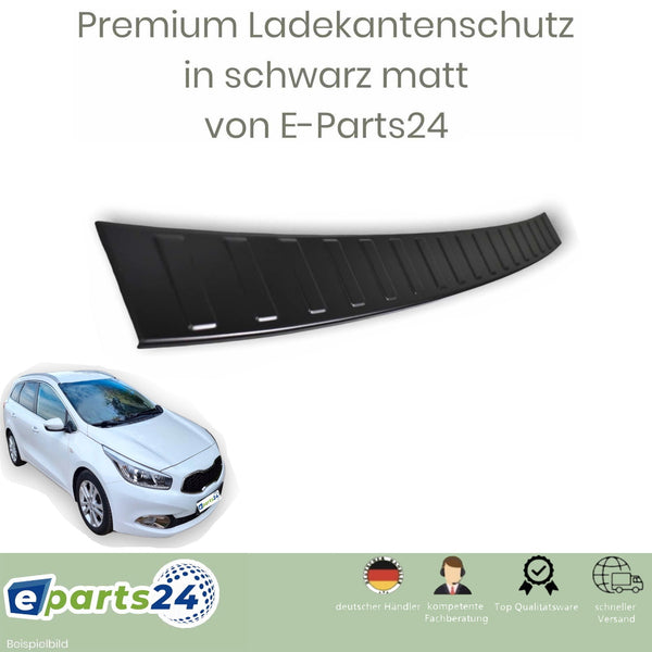 Ladekantenschutz für Kia Ceed 3 Sportswagon Kombi ab 2018- schwarz matt pulver.