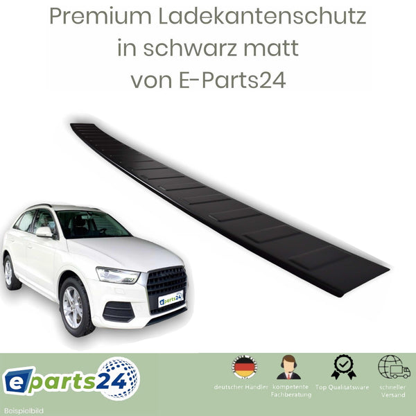 Ladekantenschutz für Audi Q3 Typ 8U 2011-2018 Edelstahl Abkantung schwarz matt