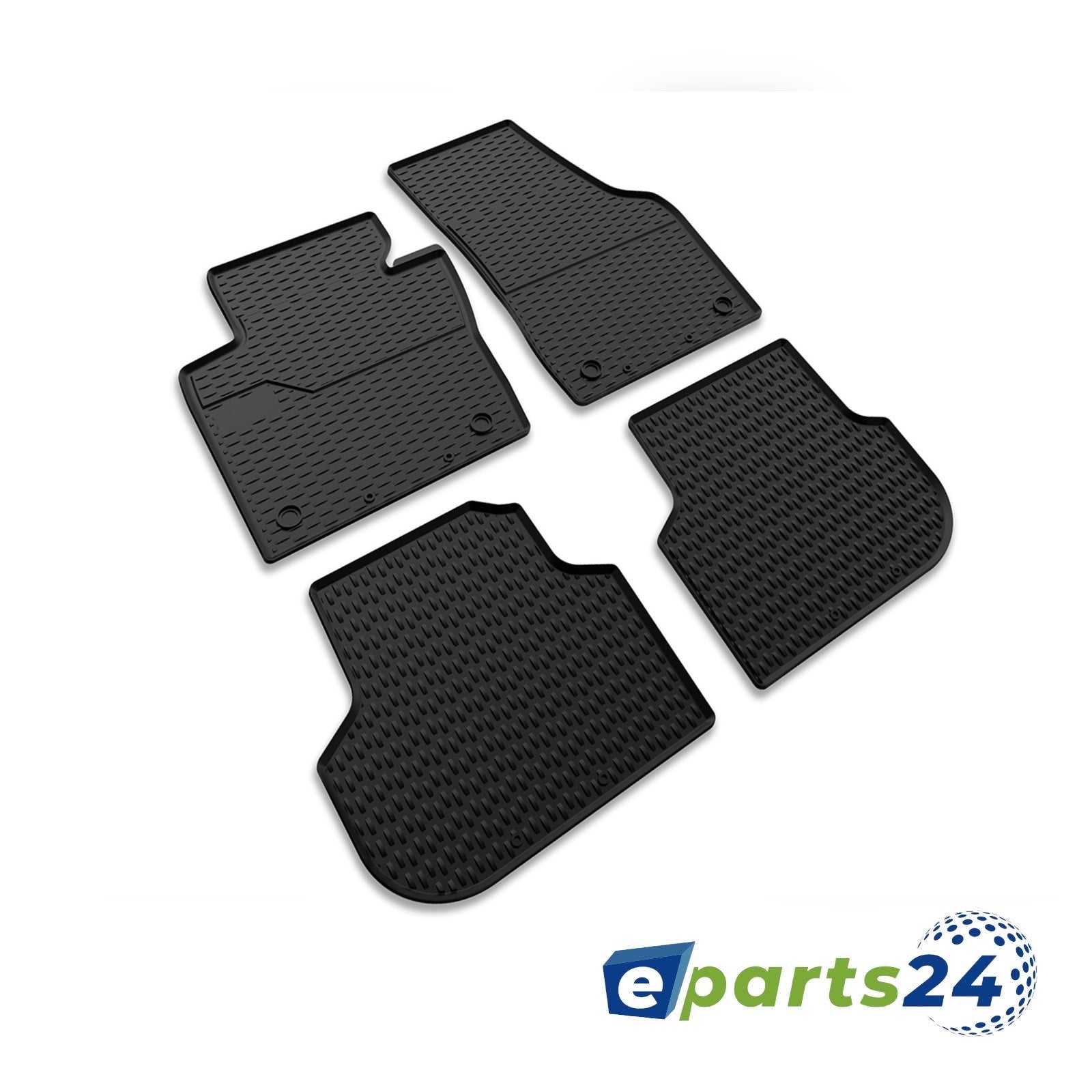 Car mats, floor mats 3D rubber mats for Skoda Octavia 3 from 2013- black 5 pcs.