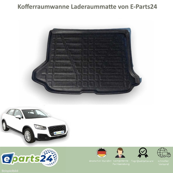 Trunk mat rubber cargo liner for Audi Q2 2016- black