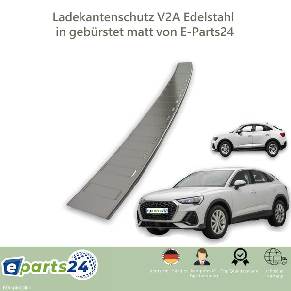 Loading sill protection rear protection for Audi Q3 F3 Sportback 2018- brushed stainless steel 