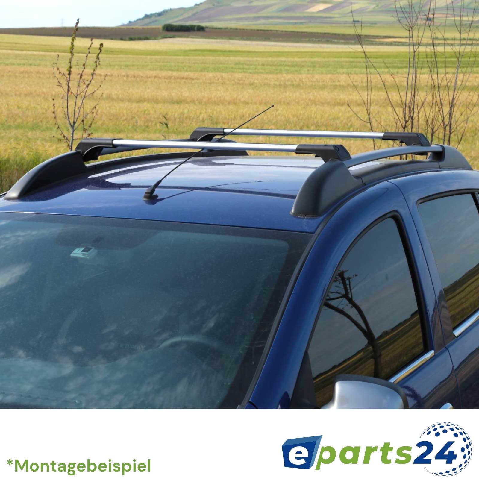 Roof rack luggage rack cross bar for Ford Ranger from 2012- aluminum silver 2 pieces