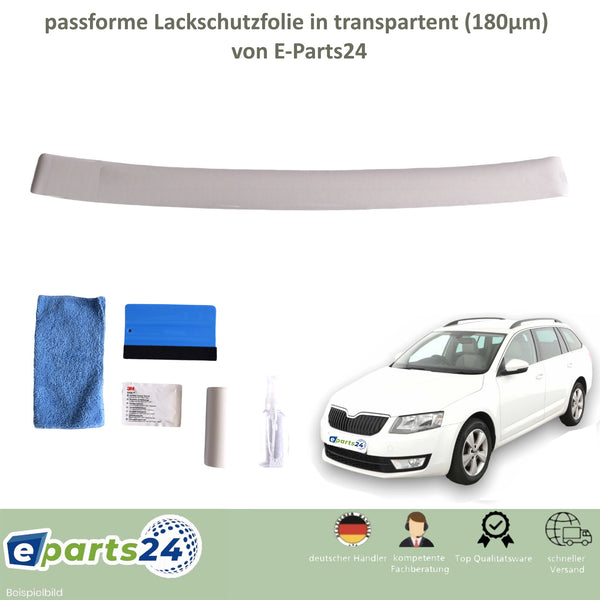 Ladekantenschutz Lackschutzfolie für Skoda Octavia 3 Kombi ab 2013 transparent