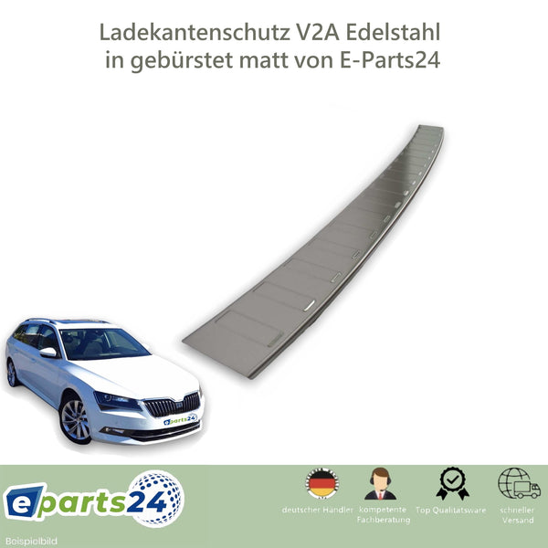 Ladekantenschutz für Skoda Superb 3 Kombi ab Bj. 2015-2019 Edelstahl gebürstet