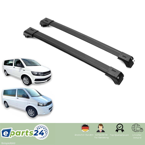 Roof rack luggage rack for VW T5 VW T6 open railing from 2003- black