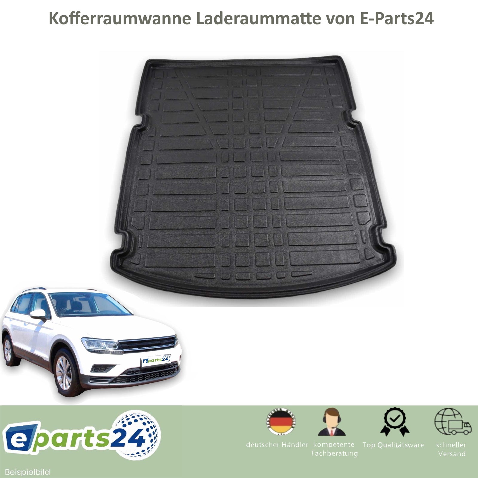 Kofferraumwanne Kofferraummatte Wanne für VW Golf 7 Schrägheck unten 2 –  E-Parts24