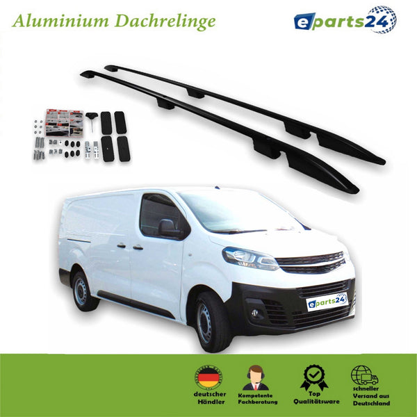 Dachreling für Opel Vivaro C ab 2019- Traveller Jumpy L3 langer Radstand schwarz