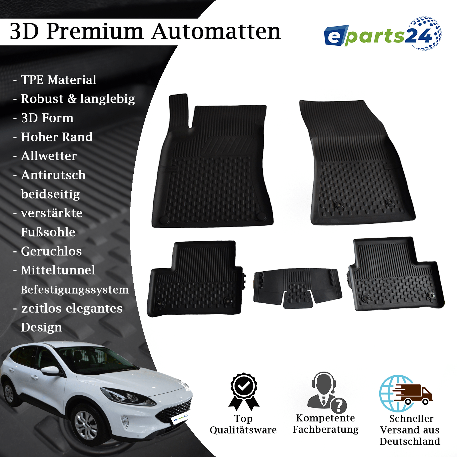 Rubber automatten FORD KUGA koop nu goedkoop Rubber automatten FORD KUGA koop nu goedkoop
