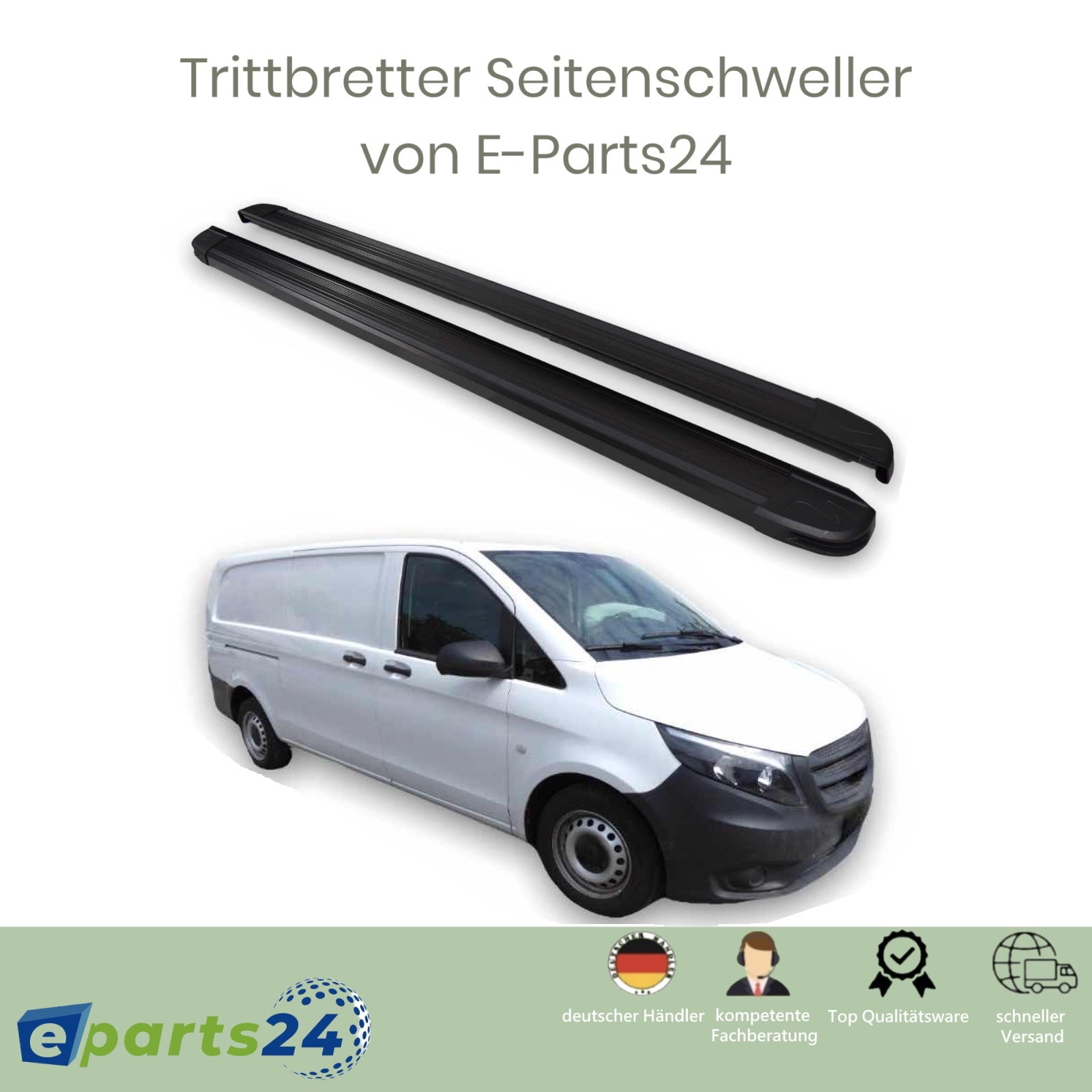 Trittbretter Seitenschweller für Mercedes Vito V-Klasse W447 ab 2014- –  E-Parts24