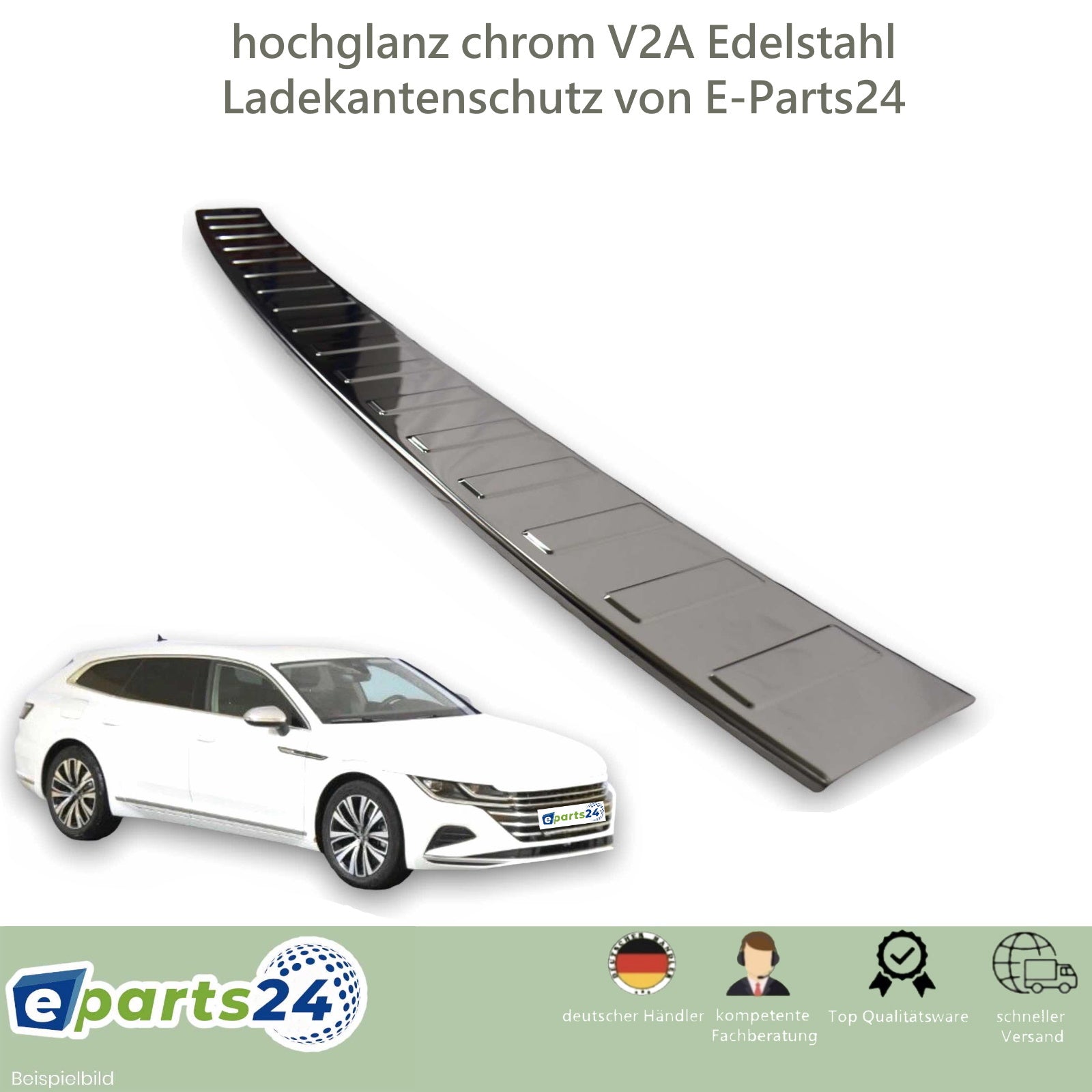 Ladekantenschutz für VW Arteon Shooting Brake Kombi ab 2020- Edelstahl –  E-Parts24