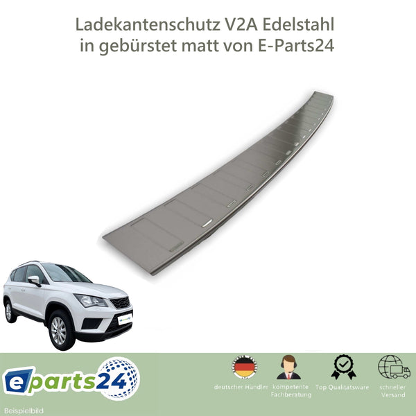 Ladekantenschutz für Seat Ateca 5FP FR KH7 ab 2016 Edelstahl gebürstet Abkantung