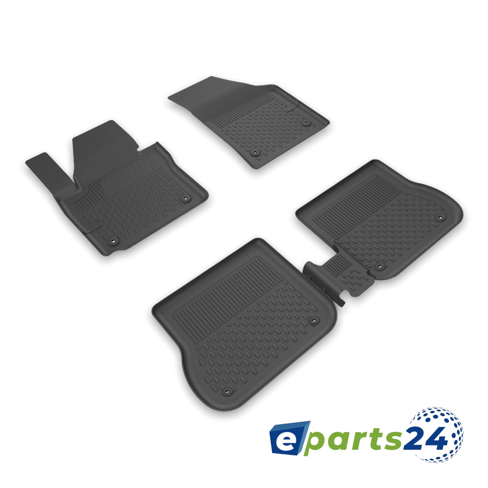 Car mats floor mats Premium TPE for VW Caddy 2K station wagon from 2010-2020 5-piece mats