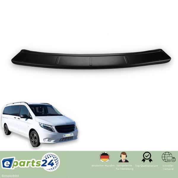 Loading sill protection rear protection cover ABS for Mercedes Vito W447 2014-2022 black