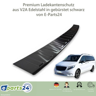 Ladekantenschutz für Mercedes V Klasse Vito W447 2014-2022 schwarz gebürstet