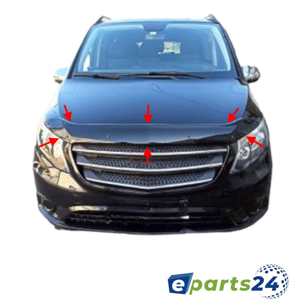 Bonnet Protector Deflector Stone Guard for Mercedes Vito W447 from 2014-