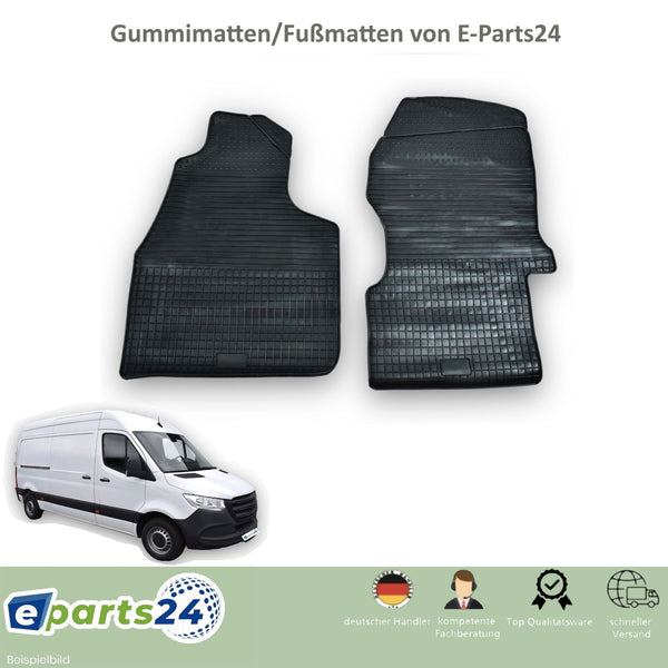 Automatten Fußmatten Gummimatten für Mercedes Sprinter W907-910 2018- 2tlg. Set