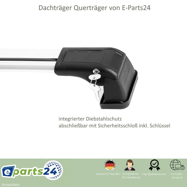 Dachträger Gepäckträger Querträger Balken für VW Caddy ab 2003-2020 Alu silber